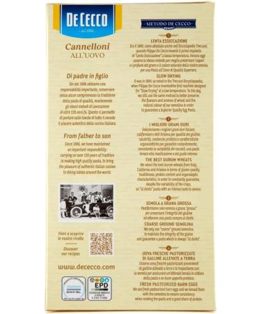  Italian Gourmet E.R. Kit de test De cecco all'uovo P tes avec uf 1 x 250 g 4 x 500 g + Italian Gourmet Polpa 400 g - Buy Online on GoSupps.com