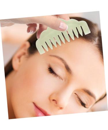 Beavorty 2-Pack Jade Comb - Skin Care Tools for Face & Scalp Massage | Chinese Gua Sha Stone for Enhanced Relaxation - Buy Online on GoSupps.com