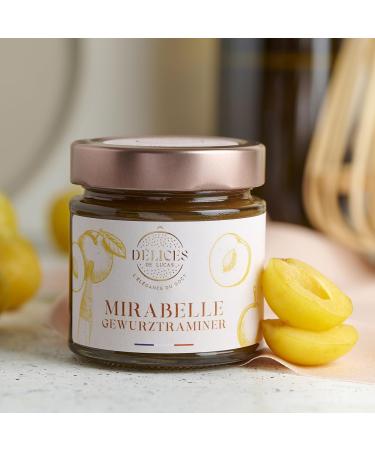 D lices de Lucas Confiture Mirabelle au Gewurztraminer 58% Fruits Artisanale et Fabriqu e en France Pot en Verre 230 g Gastronomie Fran aise