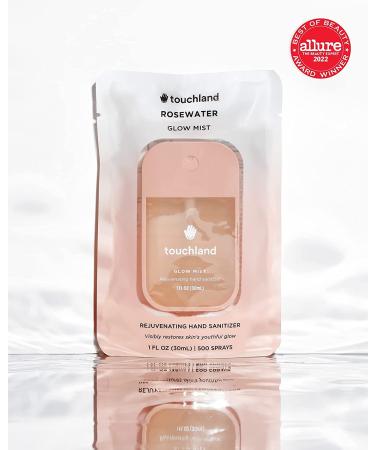 Touchland Glow Mist Rejuvenating Hand Sanitizer  Rosewater scented  500-Sprays each 1FL OZ (Set of 1) - Buy Online on GoSupps.com