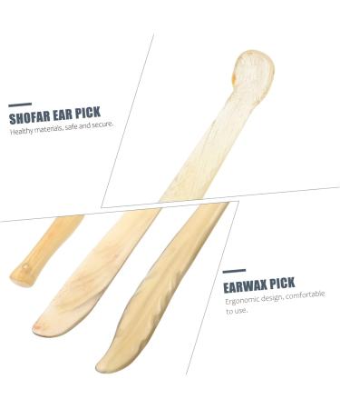 Marmerdo 3pcs Wooden Earwax Cleaner Spoons | Ear Cleaning Tools for Men and Women | Portable and Removable | Home Cleaning and Massage - Buy Online on GoSupps.com