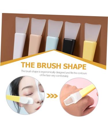 2 Sets Mask Brush Facialmask Applicator Facial Clay Brush Facemask Applicator Makeup Spoon Acid Facial Tools for Skin Care Mask Silica Gel Miss Sector Foundation Brush - Buy Online on GoSupps.com