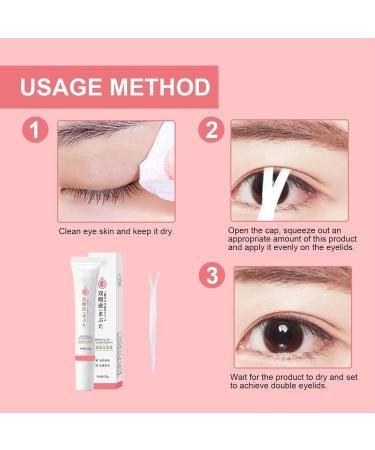 3pc Double Eyelid Styling Cream Long Lasting Invisible Double Eyelid Shaping Styling Cream Defining Glue Invisible Natural Waterproof sweatproof Long Acting with Y Stick - Buy Online on GoSupps.com