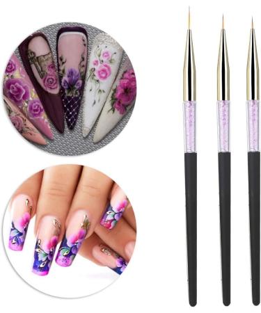 Easy To Operate Gel Nail Polish Pen Nail Liner Brush for Home Salon Shop (Black) - Buy Online on GoSupps.com