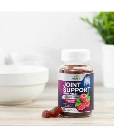 Extra Strength Joint Support Gummies with Glucosamine & Vitamin E - 60 Count - Boost Cartilage & Flexibility for Men & Women - Buy Online on GoSupps.com