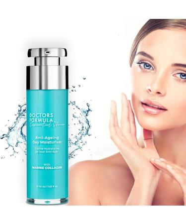 Doctors Formula Marine Collagen Anti-Ageing Day Moisturiser 50ml Air Pump Day Moisturizer - Buy Online on GoSupps.com