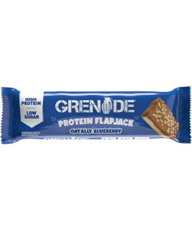 Grenade Protein Flapjack - Oat'ally Blueberry 45g (Box of 12) | Delicious Protein Snack - Buy Online on GoSupps.com