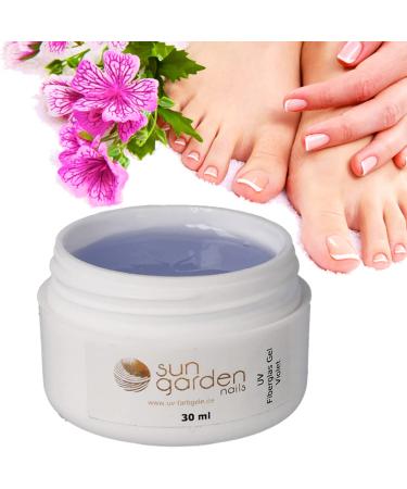UV Fiberglas Gel Violet 30ml - Premium Clear Finish Top Coat for Nail Art Pedicure & Manicure - High Gloss Yellow Protection - Buy Online on GoSupps.com