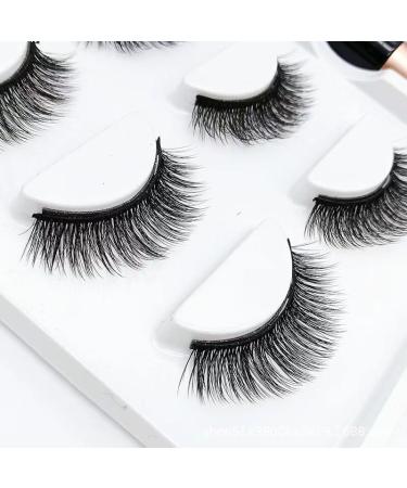 Magnetic Eyelashes Kit Waterproof Magnetic Eyeliner Reusable Magnetic Eyelashes with Eyeliner False Eyelashes with Tubes of Eyeliner & Tweezers (Black Style 01 (3 Pairs)) - Buy Online on GoSupps.com