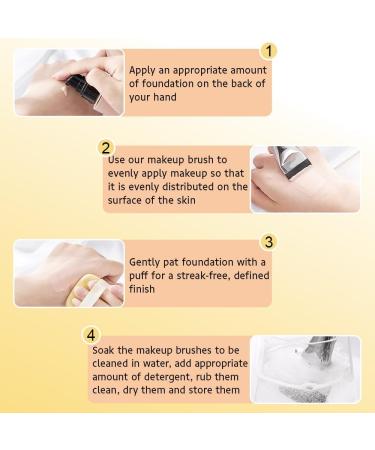 4 Pieces Face Fan Brush Chemical Peel Brush and 2 Pieces Foundation Brush Flat Makeup Concealer Brush for Face Masks Eye Masks Serum Cleaning Mask Mud Masks Multi-Use Tools - Buy Online on GoSupps.com