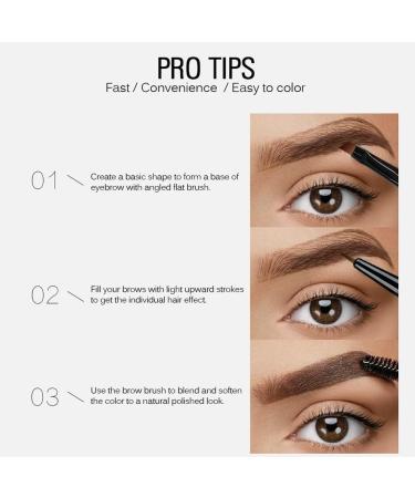 JAWSEU Eyebrow cream waterproof longlasting liquid eyebrow gel for intensive coloring of the eyebrows 6 ml 04 - Buy Online on GoSupps.com