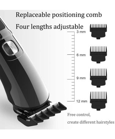 Hair Clippers for Men | 4-in-1 Beard & Grooming Trimmer | Cordless Rechargeable LED Display Wet & Dry Attachments - Buy Online on GoSupps.com