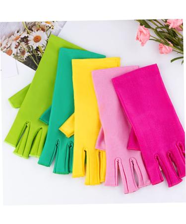 FRCOLOR 10 Pairs Mitts Gloves for Hand Sewing Fingerless Pressure Gloves Craft Gloves Quilting Mitten Gloves with Fingers Sewing Tools Sewing Hand Covers Anti-black Work Spandex - Buy Online on GoSupps.com