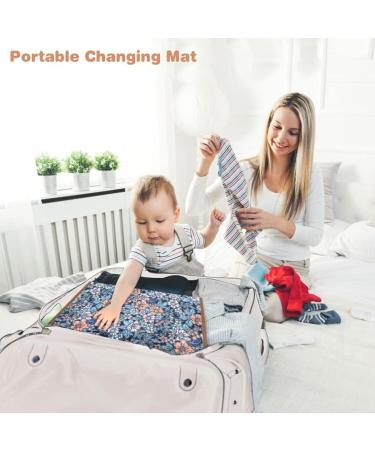 Lekebaby Foldable Travel Changing Mat - Flower Cartoon Design | Portable Nappy Changing Mat - Buy Online on GoSupps.com