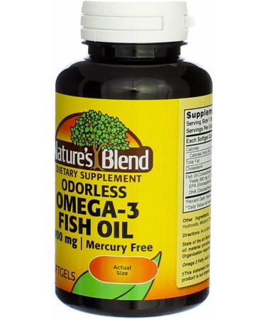Nature's Blend Omega-3 Fish Oil Odorless 60 Sgels 1 Count (Pack of 60) - Buy Online on GoSupps.com