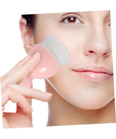 HAPINARY 1pc Cleansing Brush Portable Cosmetic Brush Simple Face Brush Beauty Face Brush Silicone Blackhead Brush Face Scrubbers Pink The Face Artificial Fiber Wool Washbasin - Buy Online on GoSupps.com