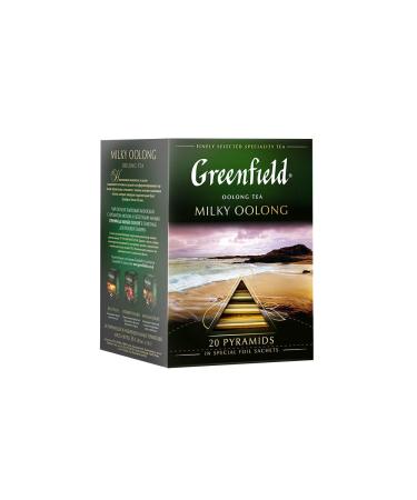 Greenfield Milky Oolong Pyramid Collection - 20 Premium Foil Sachets | Specialty Oolong Tea for International Shipping - Buy Online on GoSupps.com