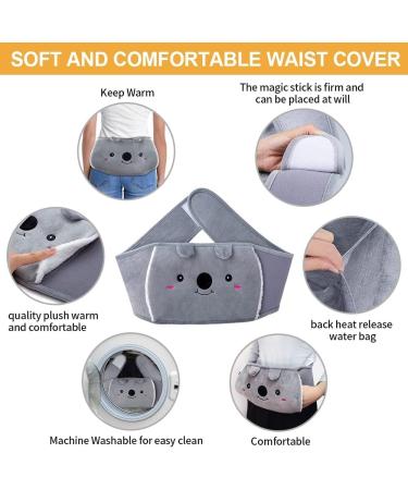 Buy Lutfi 3-in-1 Heat Bottle Belt | Koala Hot Water Bottle for Pain Relief - Neck Back Shoulder & Leg Comfort | International Shipping Available - Buy Online on GoSupps.com
