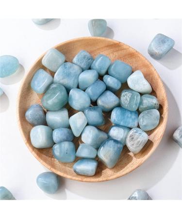 Natural Crystal Stone Blue Aquamarine Protolith Tumbled Stone Reiki Crystal Home Decor Garden Flower Decorative - (Size: 50g) - Buy Online on GoSupps.com