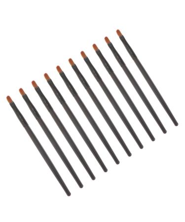 Outanaya 10pcs Nose Shadow Brush Single-head Brush Nail Monomer Dish Cosmetic Kit Black Artificial Fiber