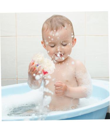 PLAFOPE 1pc Rainbow Bath Ball Body Scrub Sponge Bath Sponges for Cleaning Supply Tub for Newborn Mesh Shower Ball Body Wash Bath Rinser Soft Bath Sponges Wash Puff - Buy Online on GoSupps.com