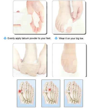 Toe Separator & Spreader | Careforyou - Pain Relief for Inflamed Feet | Align Toes & Protect Against Bale Infections - 1 Pair White - Buy Online on GoSupps.com