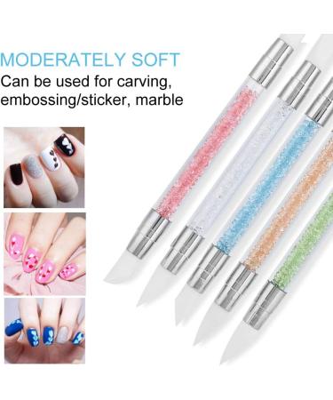 Changor Nail Art Dotting Tools | 5-Piece Brush Set for Magical Mirror Manicure | Kieselgel & Silikon Double-Ended Pens - Buy Online on GoSupps.com