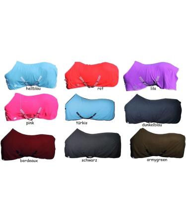 NetProShop Basic Horse Sweat Rug with Cross Surcingles - Fleece Quality - Size 110 - Purple - International Shipping - Buy Online on GoSupps.com