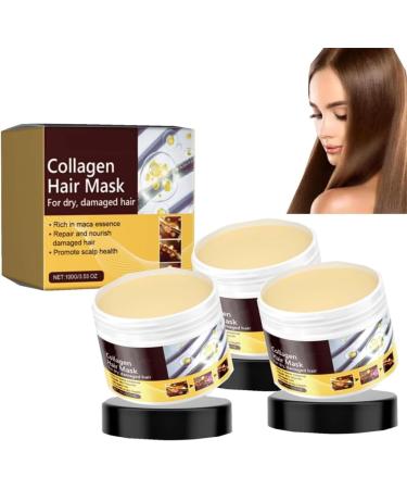 zzqclp Collagen Hair Mask, Natural Argan Oil Hair Mask, Deep Repair Conditioner, Magic Hair Mask for Dry and Damaged Hair
