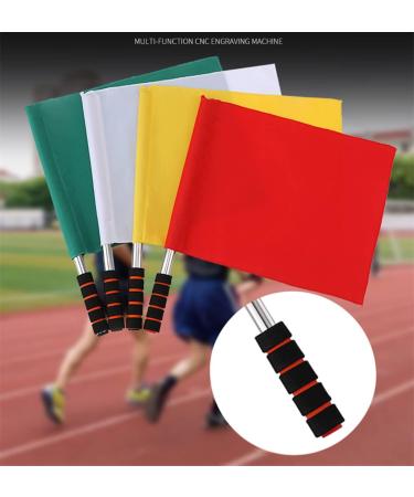 HNJZX 4-Piece Football Hand Flags Rugby Linesman Referees Assistant Equipment - Buy Online on GoSupps.com