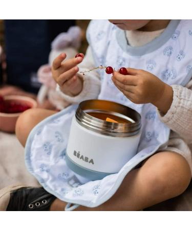 ABA Thermal Meal Preservation Container for Baby & Children | 100% Airtight Stainless Steel | Keeps Food Hot/Cold 5+ Hours | Double Layered | 500ml | Blue/White - Buy Online on GoSupps.com