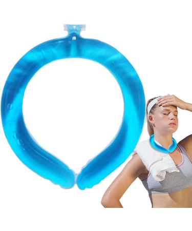 Neck Cooling Tube Wearable Cooling Tube for Summer Portable Neck Coolers for Fitness Multipurpose Cooling Products for Work Fitness Blue - Buy Online on GoSupps.com