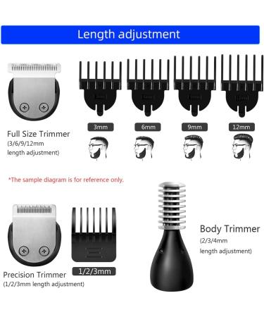 Professional Hair Clippers for Men | 6-in-1 Multi Hair Trimmer & Grooming Kit | Rechargeable Electric Beard Body & Nose Ear Trimmer - Buy Online on GoSupps.com