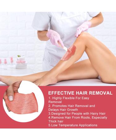 Acwoo 500g Pink Waxing Pearls Kit with 10 Spatulas - Hair Removal for Women & Men | Legs Face Arms Armpits Back Depilation - Buy Online on GoSupps.com