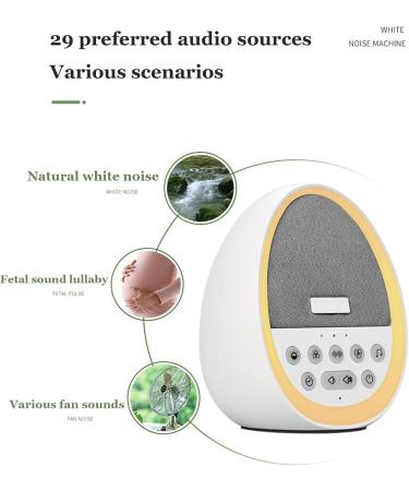 Sleep White Noise Sound Machines with 29 Soothing Sounds and Multi-Gear Timing Portable Memory Function for Home Office and Travel - Buy Online on GoSupps.com