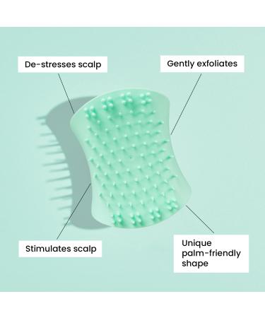 Tangle Teezer Scalp Brush - Mint Green | Gentle Scalp Massager for Healthy Hair - Buy Online on GoSupps.com