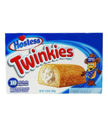 Hostess Twinkies - 10 Individually Wrapped Cakes - 13.5oz (Original)