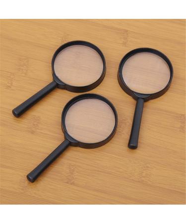 75mm Black Portable Magnifying Glass Magnifier for Reading Practical - Buy Online on GoSupps.com
