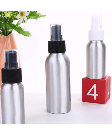 Milist Refillable Aluminum Spray Bottles - Set of 3 (30ml 50ml 100ml) - Travel-Friendly All-Purpose Cosmetic and Cleaning Containers - Black & White Options - Buy Online on GoSupps.com