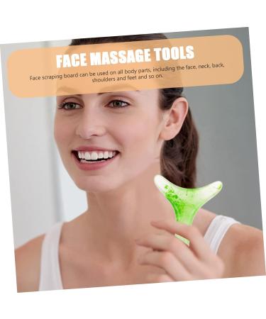 minkissy Scraping Board Resin Muscle Scraper Scraping Tool Reusable Massage Scraper Resin Face Massager Body Massager Muscle Scraper Tool Massage Tool Massage Board for Face Resin Massager 12X9CM Light Green - Buy Online on GoSupps.com