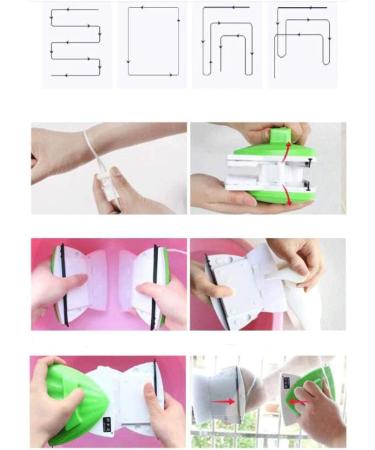 Double-Sided Magnetic Glass Wiper Cleaner Five-Gear Adjustable Magnetic Force for Window Cleaner Wiper Glass Washing Cleaning Tool Brush - Buy Online on GoSupps.com