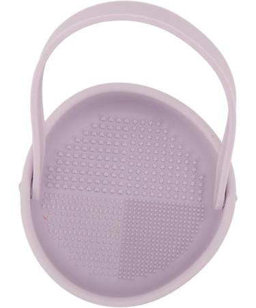 Cosmetic Brush Cleaning Bowl Makeup Brush Cleaner Multifunctional Portable Handle Silicone Dot Design for Home Use - Buy Online on GoSupps.com