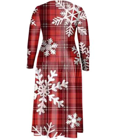Hanxiulin Womens Christmas Rock Dress - Hooded Mini Sweater & Party Clothes in Watermelon Red | XXL - Buy Online on GoSupps.com