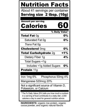 NutriBiotic Organic Rice Protein Chocolate | 1 lb 6.9 oz (650 g) - Vegan, Non-GMO - Buy Online on GoSupps.com