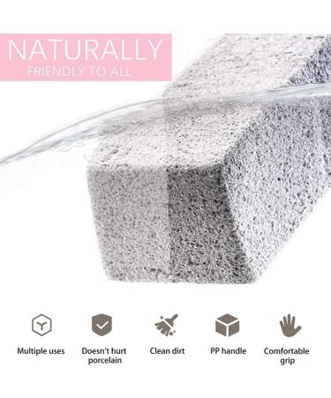 Pack of 4 Pumice Stone Cleaning Stone with Handle Pumice Stone Cleaning Block Toilet Toilet Cleaner Toilet Duck Cleaning Agent Urine Stone Remover Extra Strong Toilet Cleaner Cleaning Agent - Buy Online on GoSupps.com