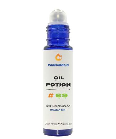 Oil Potion # 69 Inspired by Vanilla Sex Replica Fragrance Unisex Uncut Grade A Fragrance Body Oil Dupe Concentrated Long Lasting Roll-On 10ml / 0.33 oz