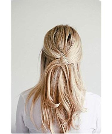 Women's Hollow Triangle Geometric Metal Hairpin Hair Clip Clamps Accessories Styling Jewelry Comfortable and Environmentally Durable and Nice - Buy Online on GoSupps.com
