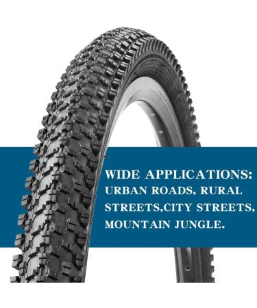 2 Pack Folding Replacement Bike Tires 24/26/27.5/29 X 1.95/2.125 Inch with Tire Levers - Mountain Bike MTB - Buy Online on GoSupps.com