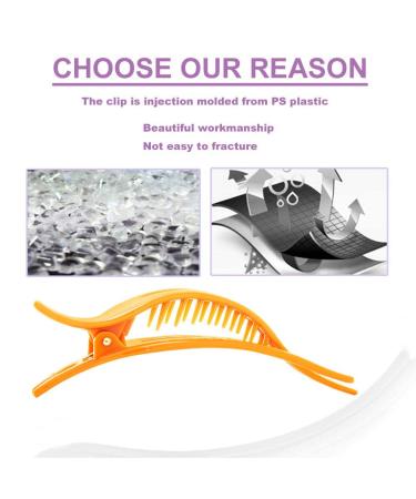 Sewooo 6-Piece Plastic Hair Clip Set | French Combi Clamps & Hairdresser Clips for All Hair Types - International Shipping Available - Buy Online on GoSupps.com