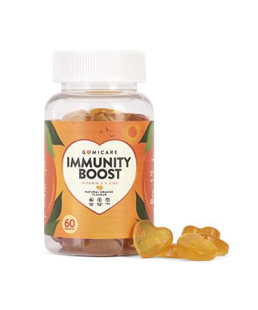 Vitamine C Gummies Avec Zinc - Vitamine Enfants et Adultes - nergie et Immunit - 60 Gummies - Sans Sucre - Vegan - Sans Gluten Ni Lactose Immunit